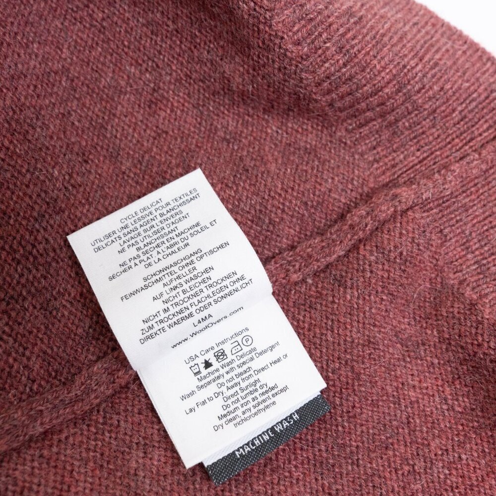 Woolovers Sweater Vest 100% Wool Toffee Brown V Neck Mens Large Unisex - Picture 14 of 14